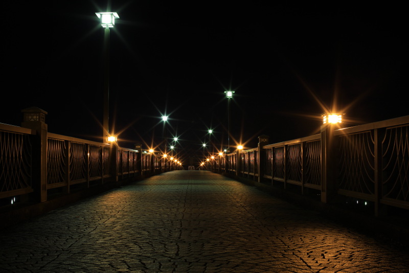 高画質夜の橋